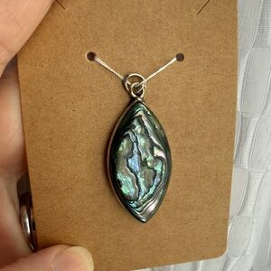 Elegant Abalone Pendant Necklace